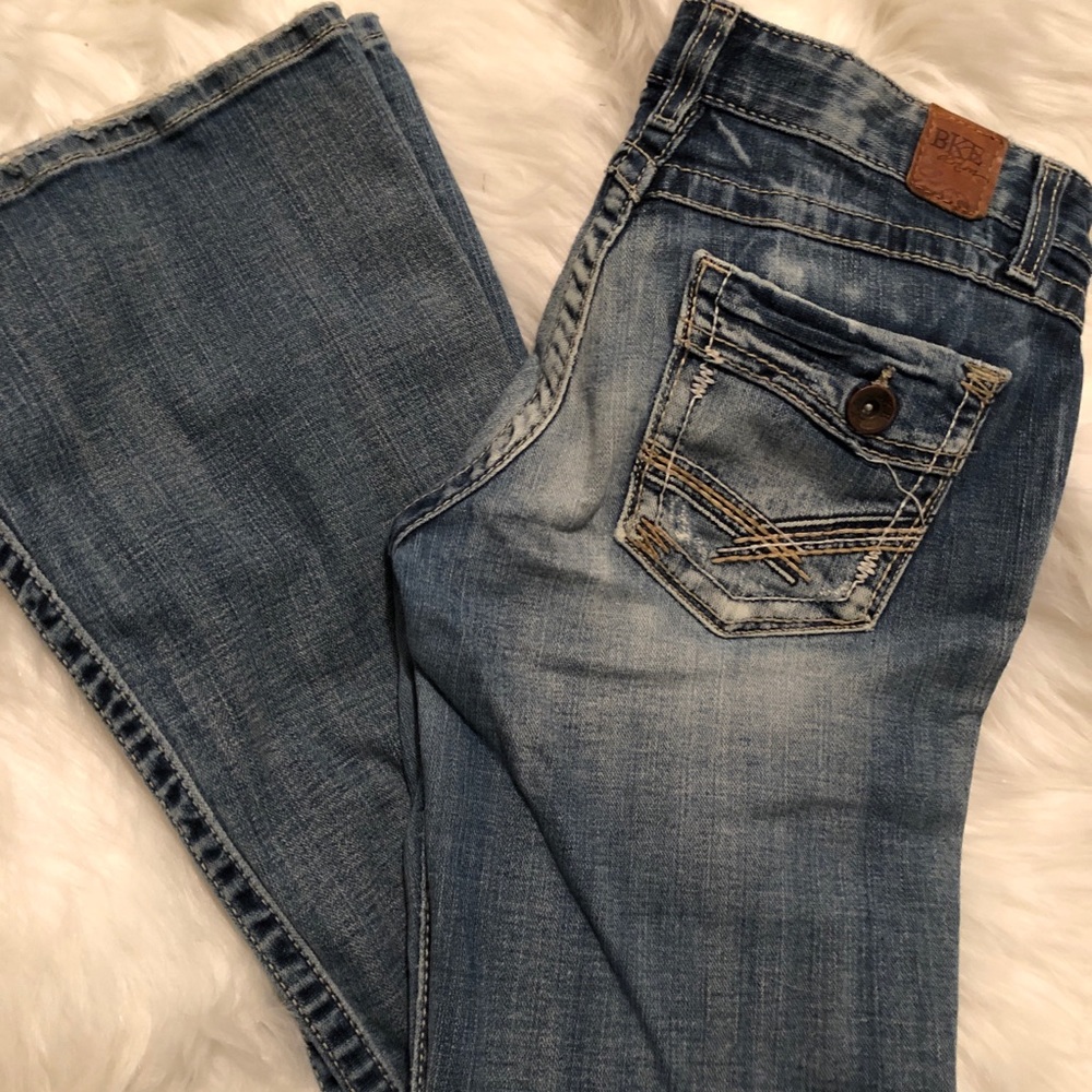 BKE Buckle Star Flare Boot Cut Jeans